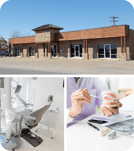 collage of office photos